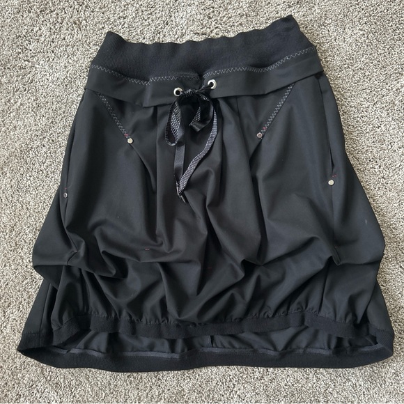 Funky TRICOTTO size S Draped High Low Hem Mini Bubble Skirt - Picture 8 of 8